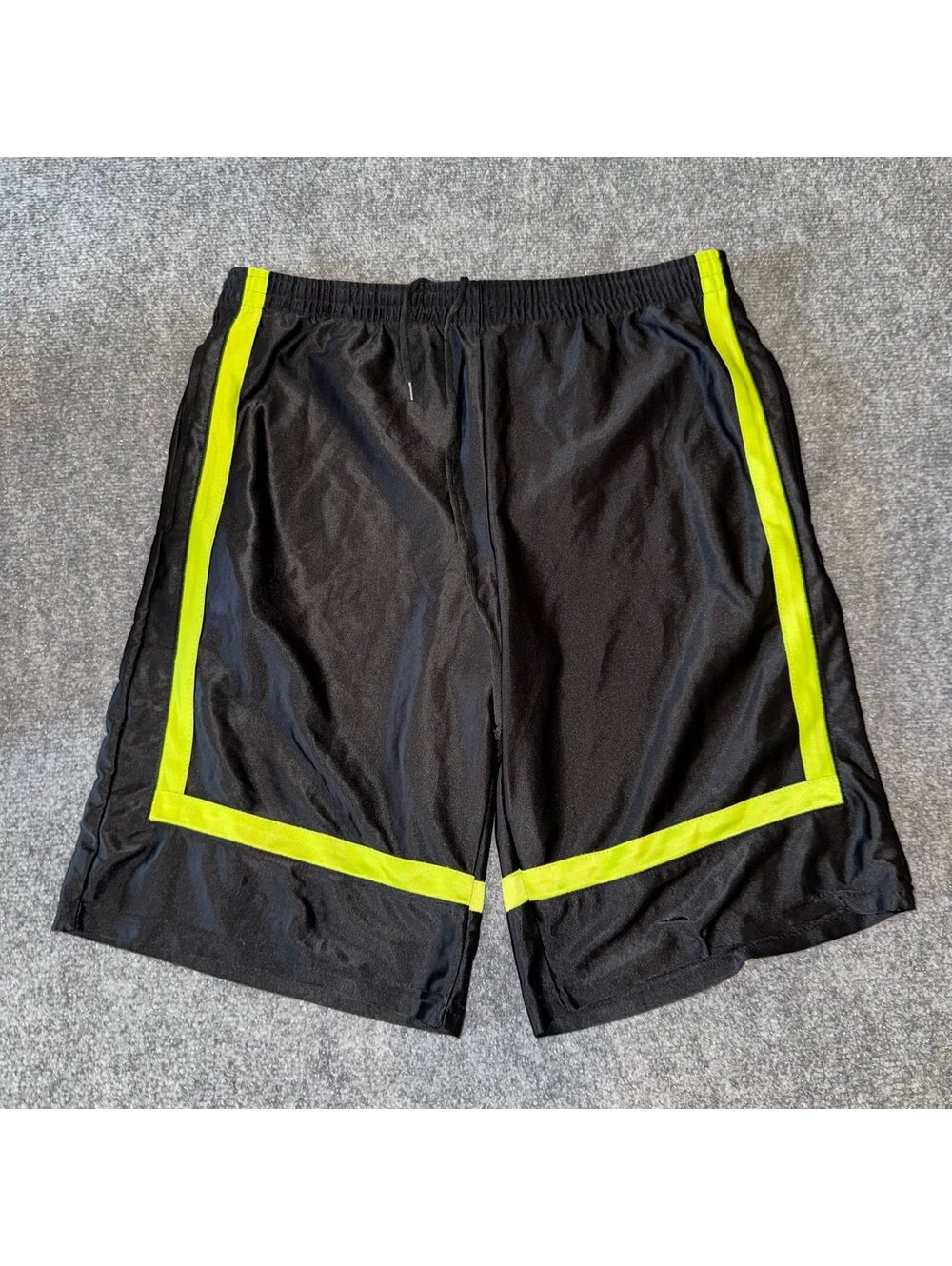 Grail Baggy Black Dazzle Hoop Shorts Mens MD Vtg y2k 90s Rare